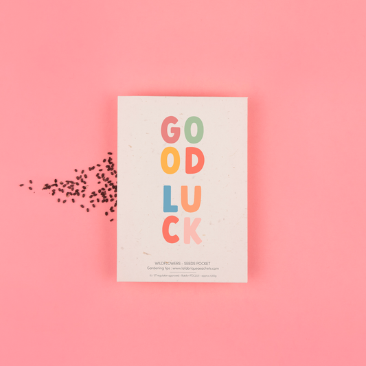 Good Luck - English - Wildflower Seed Pouch