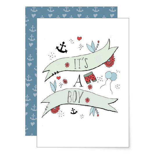 It's a boy | greeting card