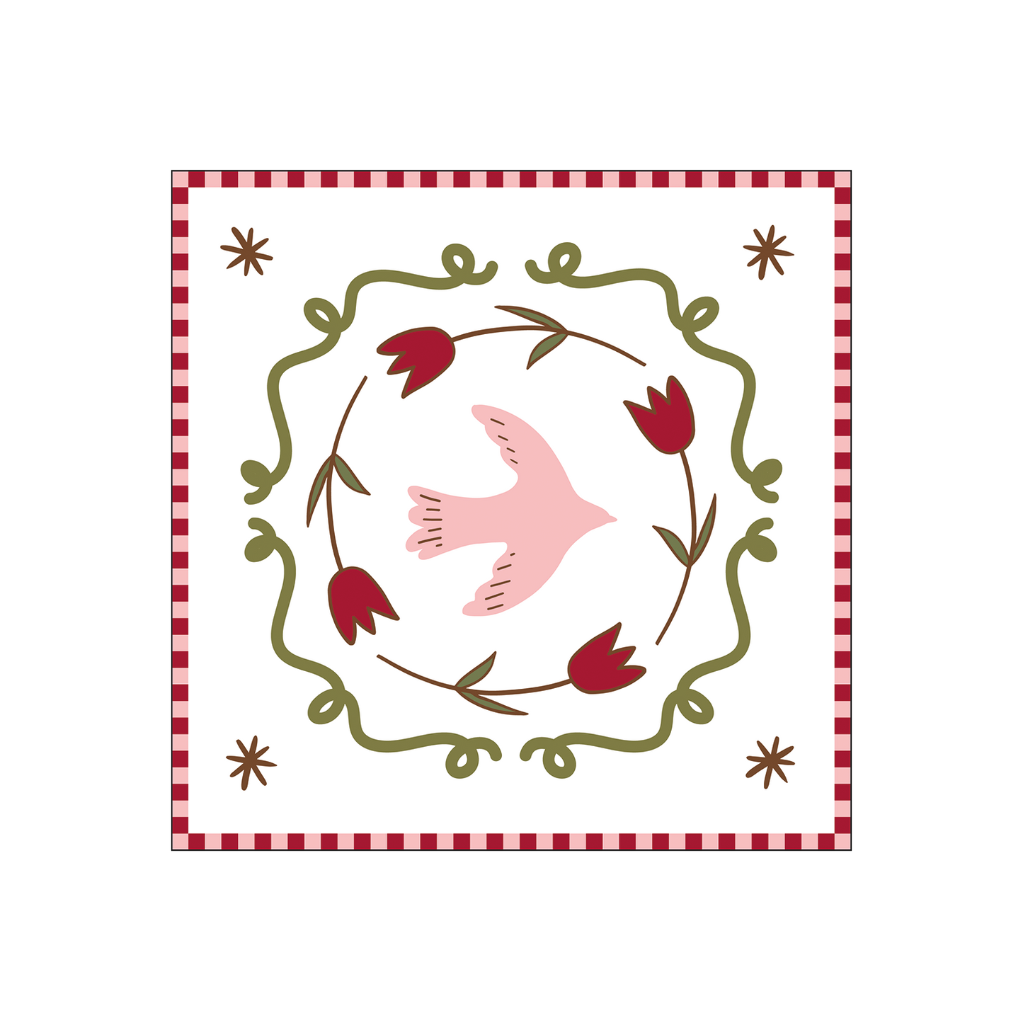 Pink dove paper napkin x20