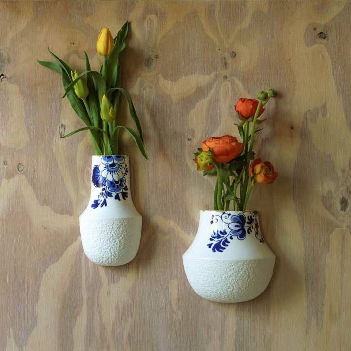 Blue Blossom Wall flower pot 2