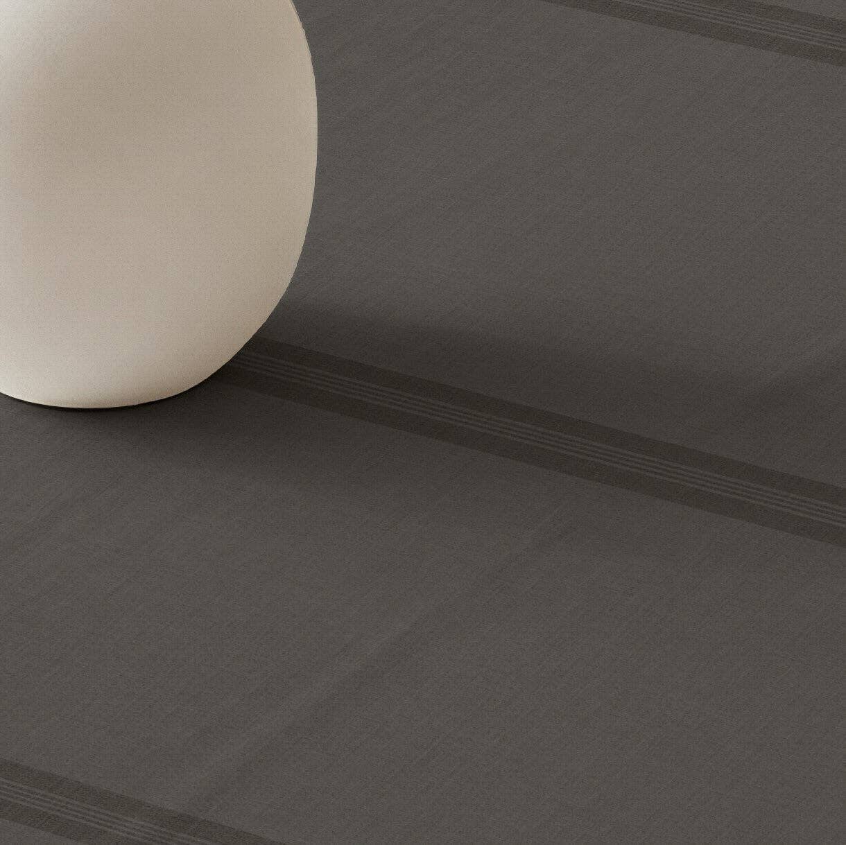 Nua Dark Brown 100% Cotton Stain-Resistant Tablecloth: 250x155 cm