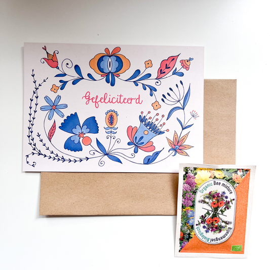 Congratulations | Card with flower seeds