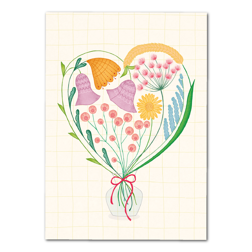 Heart of flowers | Card
