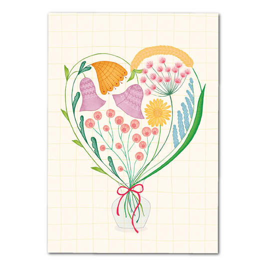 Heart of flowers | Card