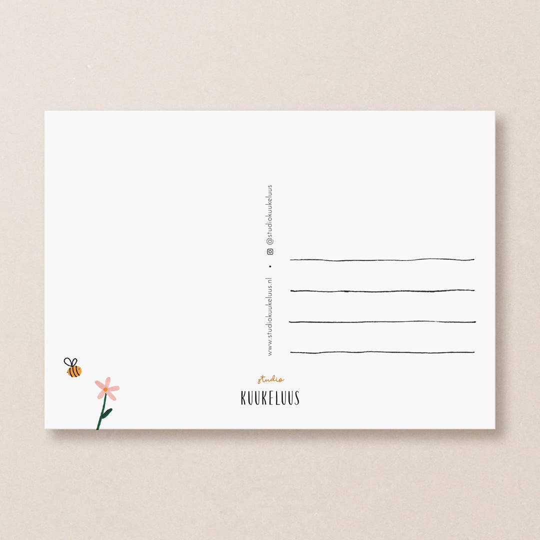 Honey Bees Postcard