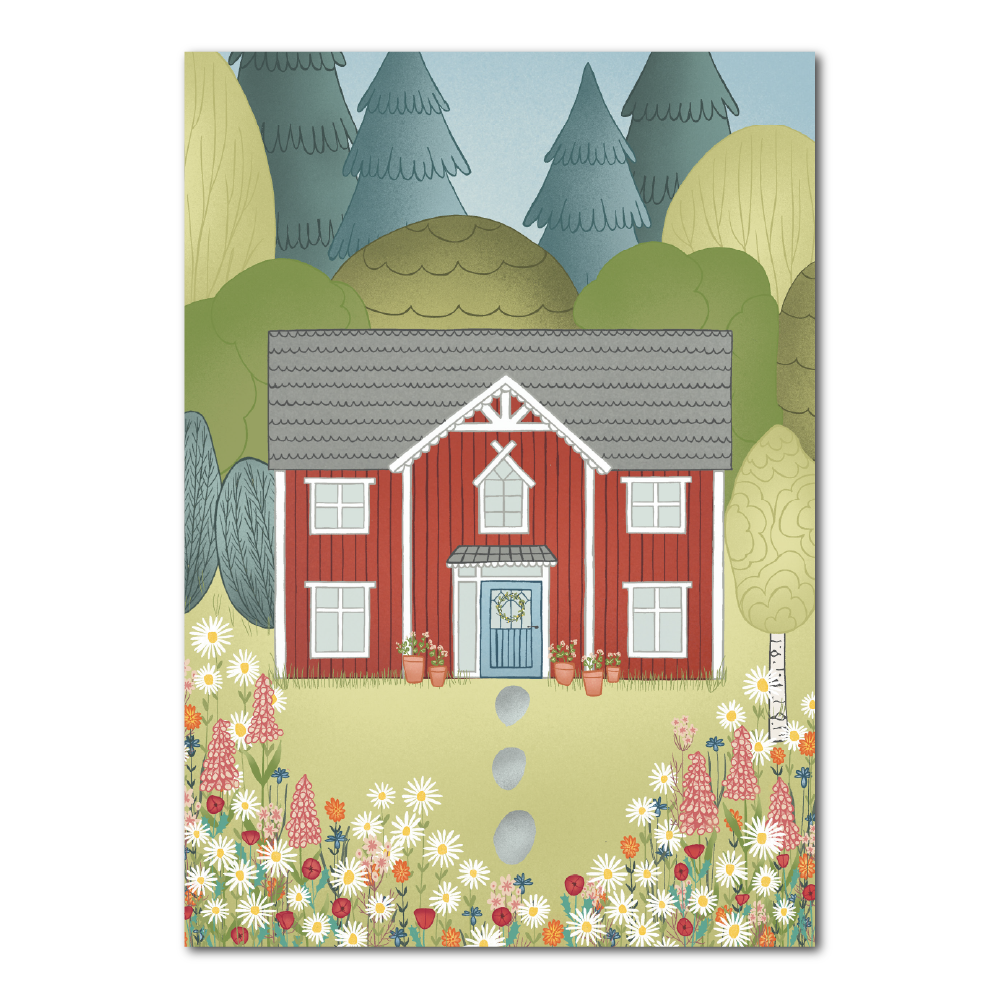 Swedish house | Postcard