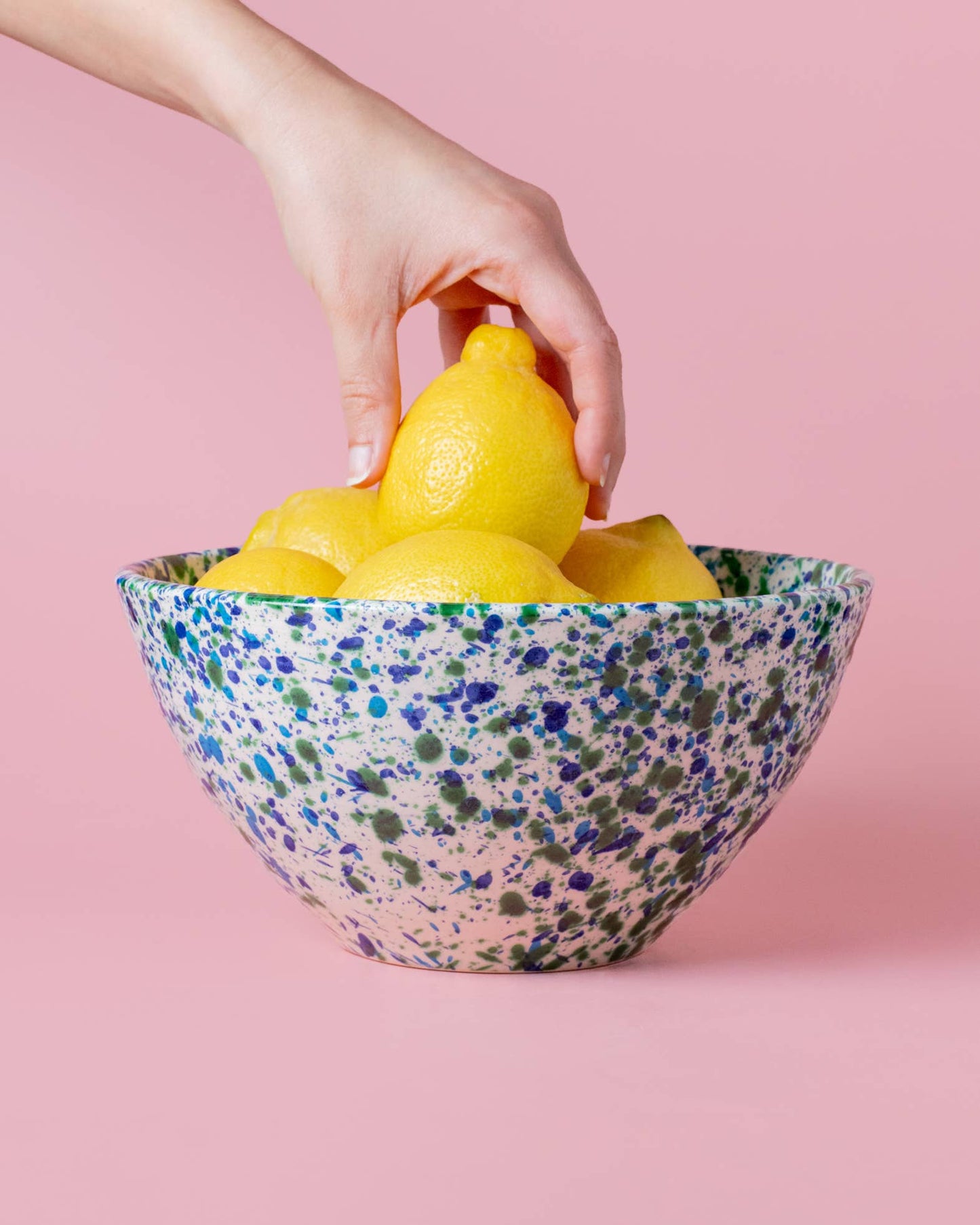 Large Modern Ceramic Salad Bowl / CORAL Blue