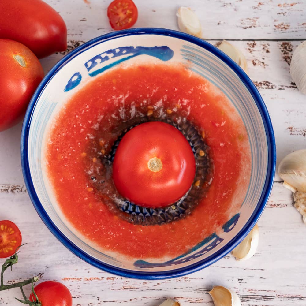 Medium White Handmade Ceramic Plate Grater/Tuna : WITHOUT PACKAGING