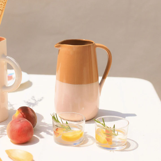 Mediterranea ceramic pitcher - Bicolour