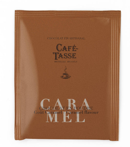 Caramel-flavored powdered chocolate