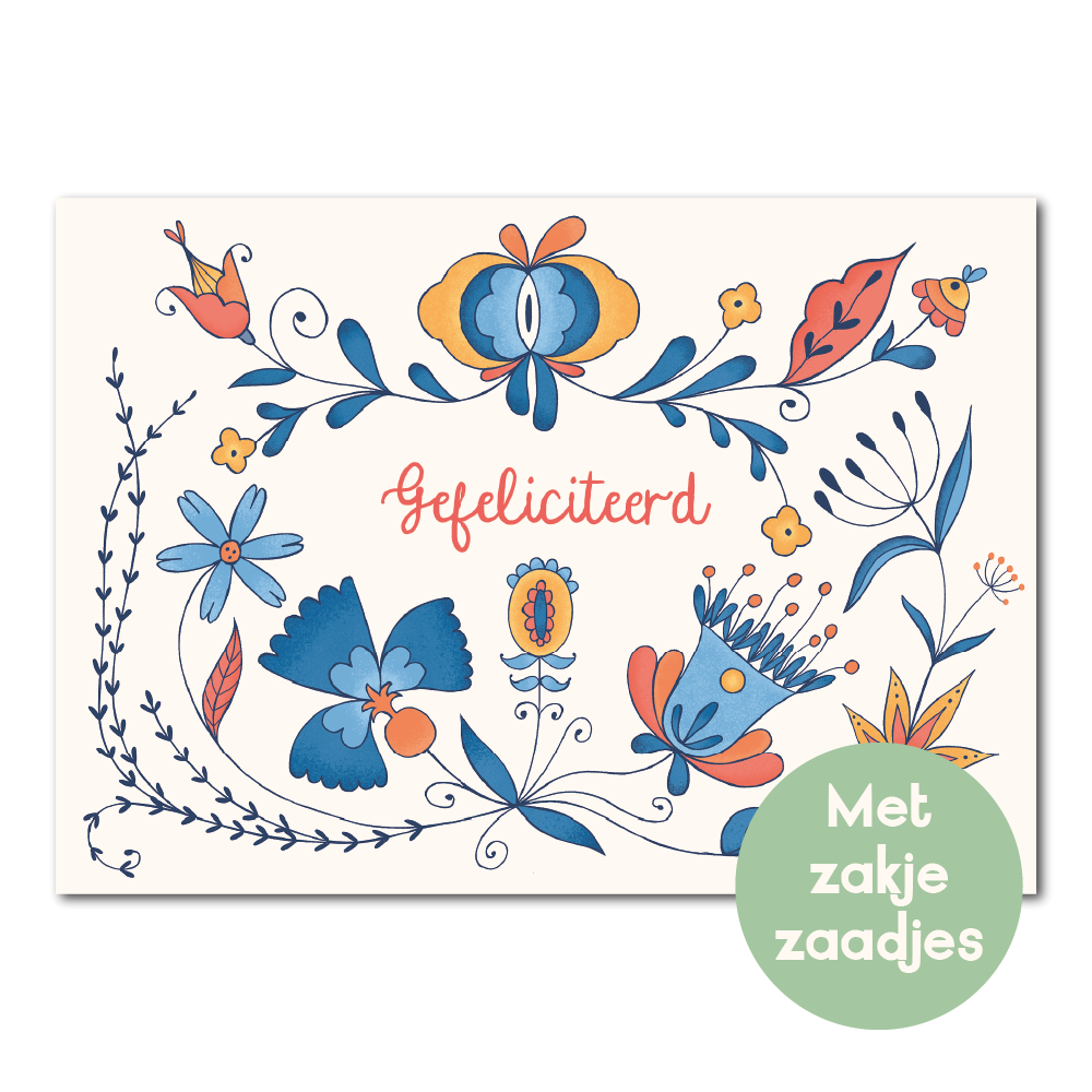 Congratulations | Card with flower seeds