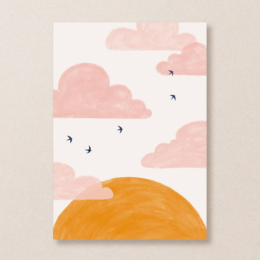 Pink Sky Postcard