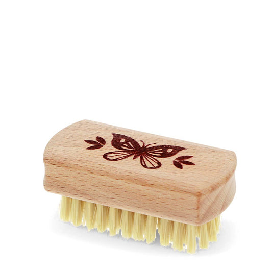 Mini wooden nail brush - Butterfly