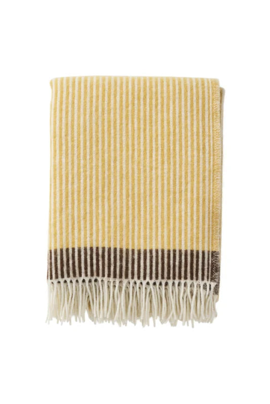 Klippan plaid wol Rib Butter/Grey