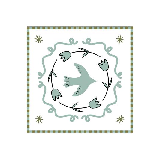 Blue dove paper napkin x20
