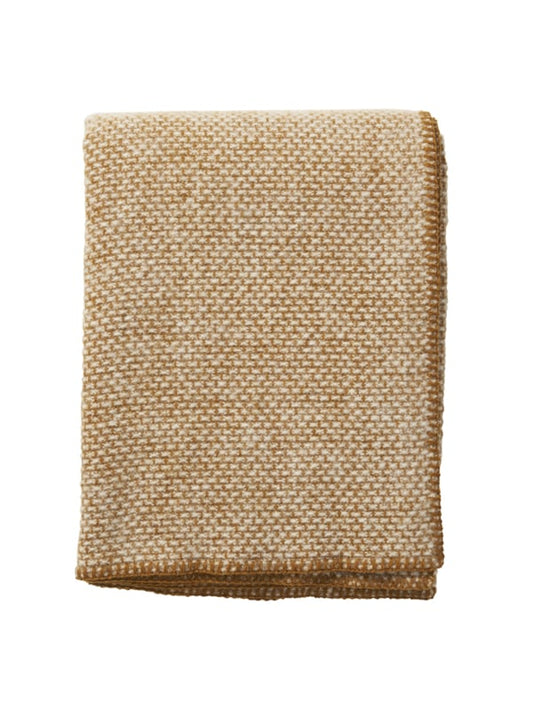 Klippan Plaid Domino Caramel - 100% lamswol