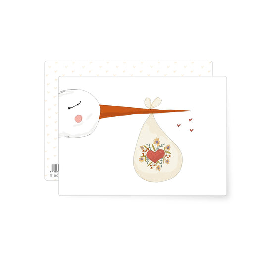 Stork | postcard: With envelope and cellophane cover