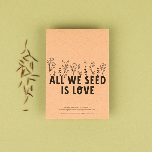 All we seed is love - English version - Seed bag