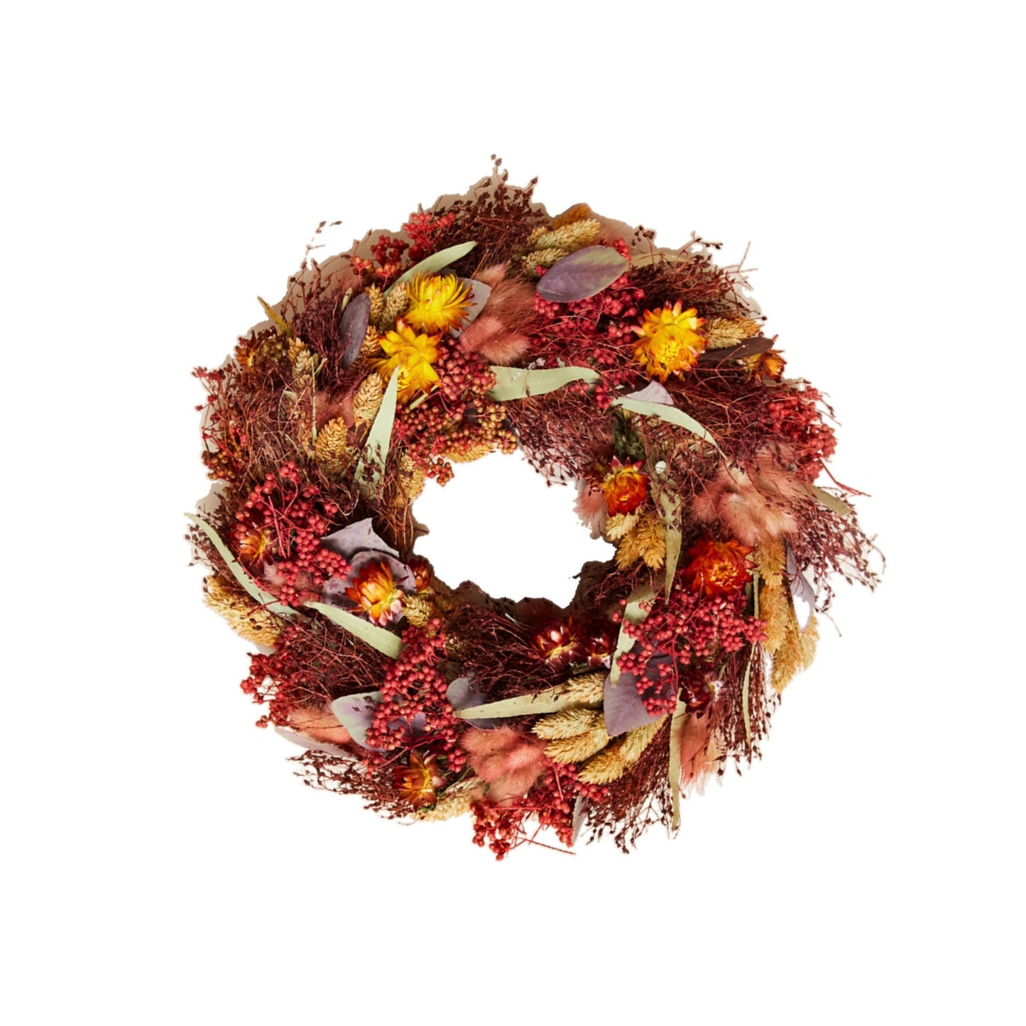 Terra dried flower wreath: Petit