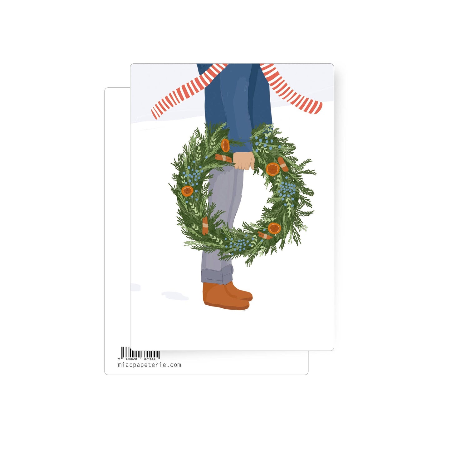Christmas greetings | postcard: With envelope and cellophane cover