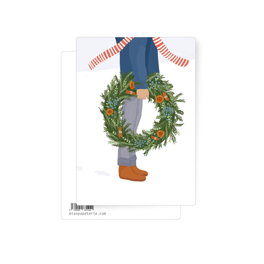 Christmas greetings | postcard: With envelope and cellophane cover