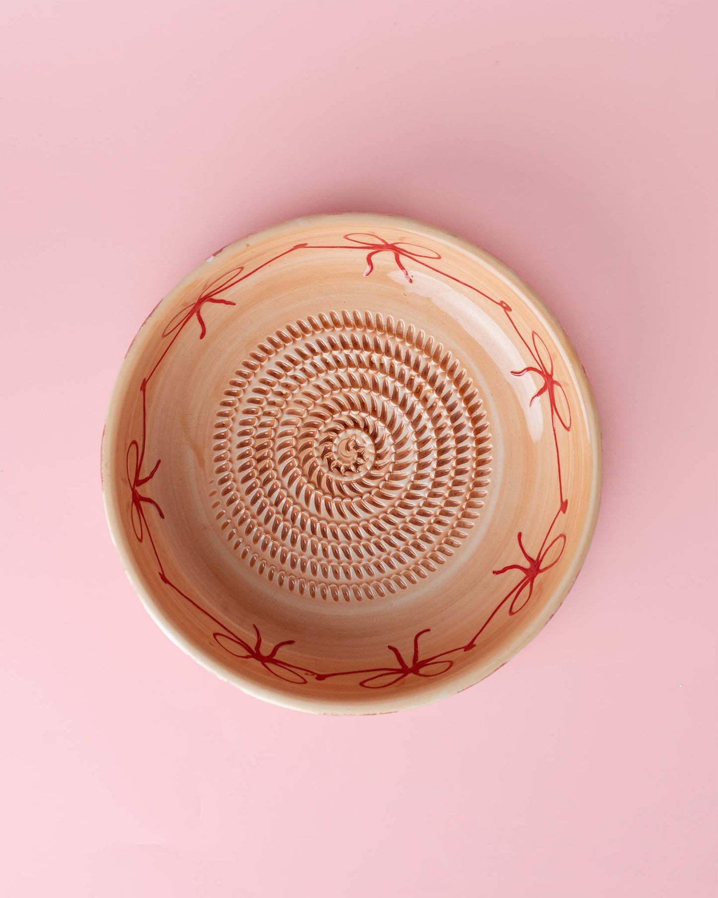 Large Pottery Grater Plate + FREE Spoon - Noelle