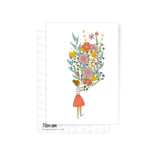 Flowers | postcard: With envelope and cellophane cover