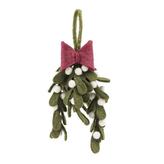 Hanger Mistletoe met Strik XL