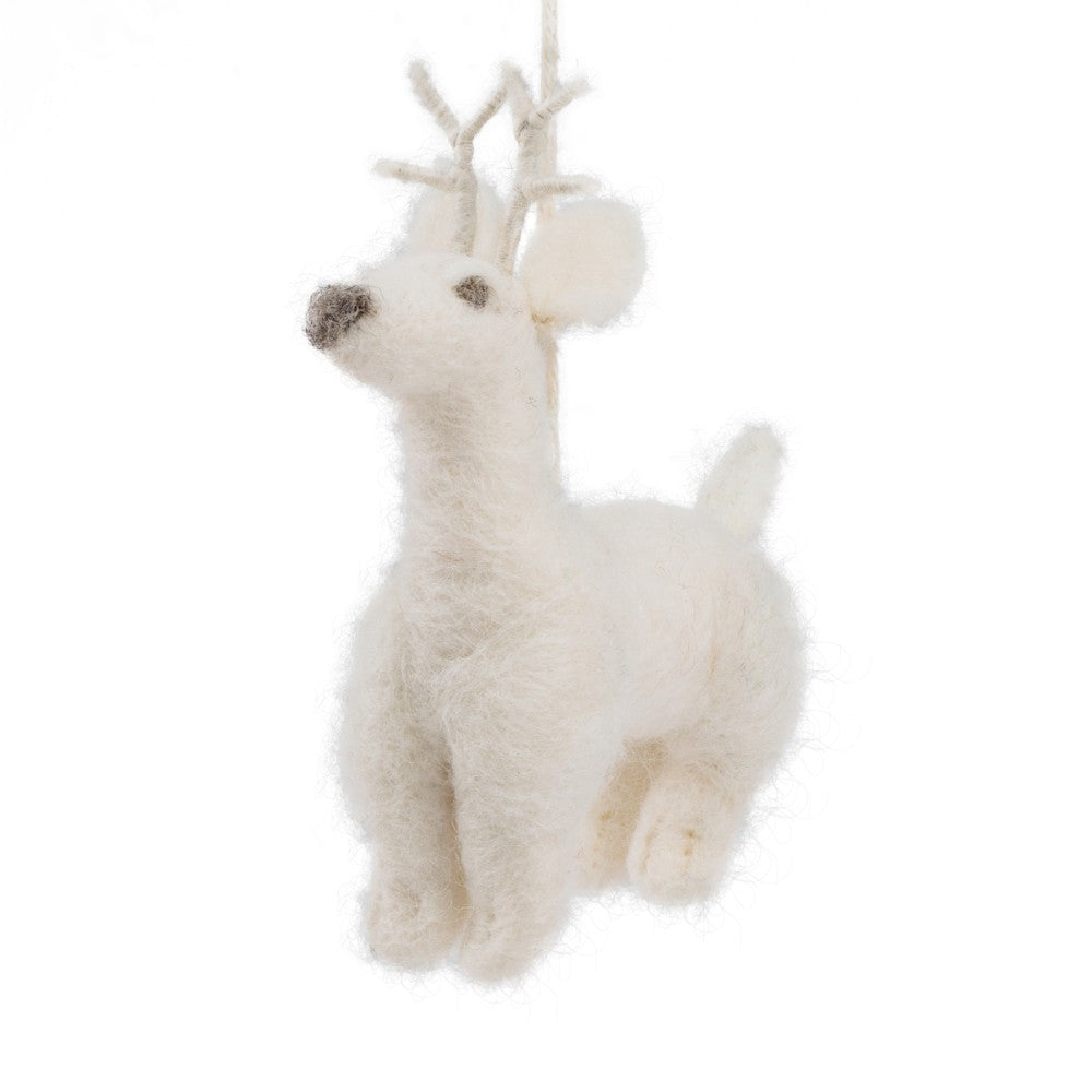 Hanger Winter Rendier Wit