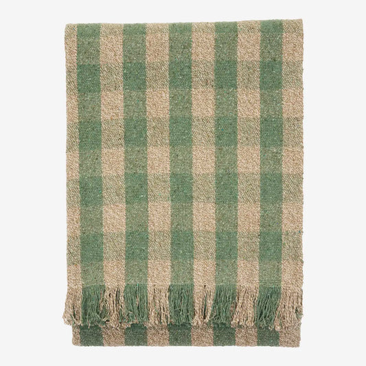 Recycled cotton throw