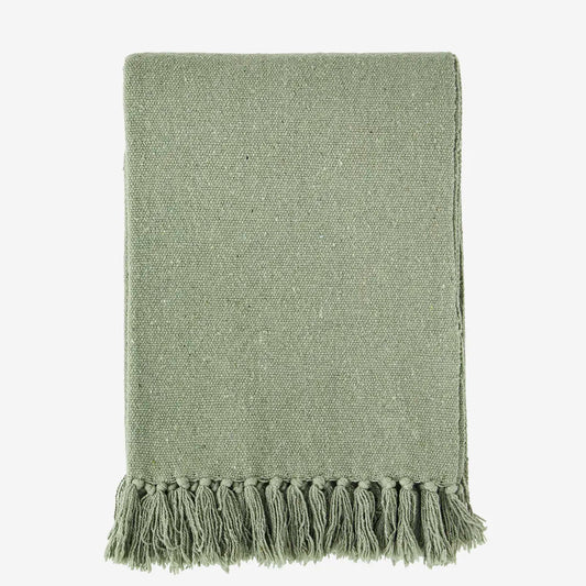 Recycled cotton throw