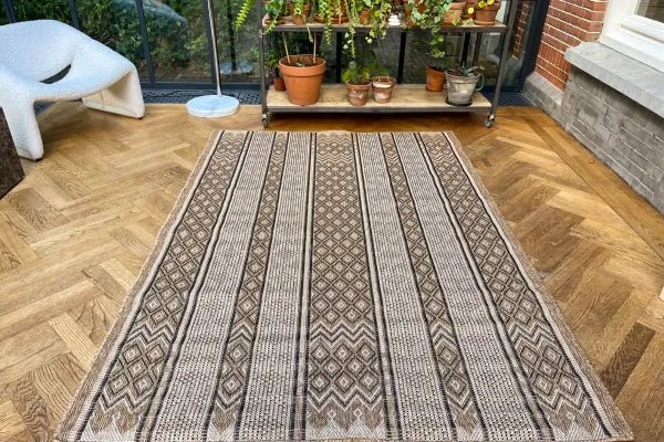 Jute look vloerkleed nr.8690, in diverse maten verkrijgbaar