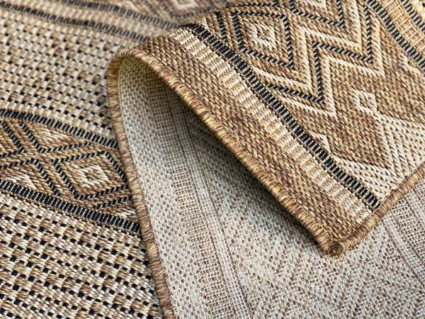 Jute look vloerkleed nr.8690, in diverse maten verkrijgbaar