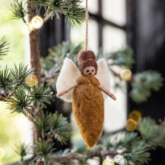 Hanger Engeltje  Gingerbread-Bruin