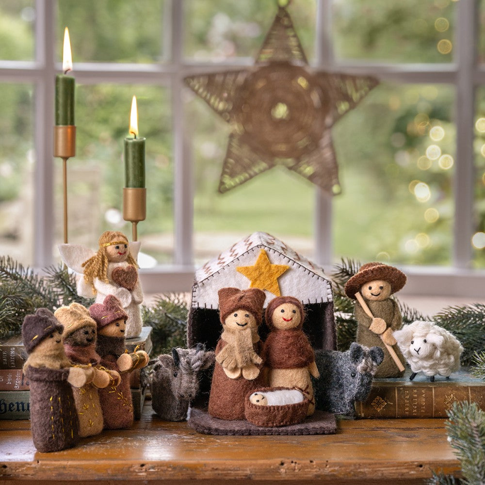 Kerststal Bruin