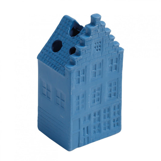 Droogbloemhuisje trapgevel Blauw KLEI blue