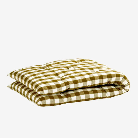 Checked cotton mattress
