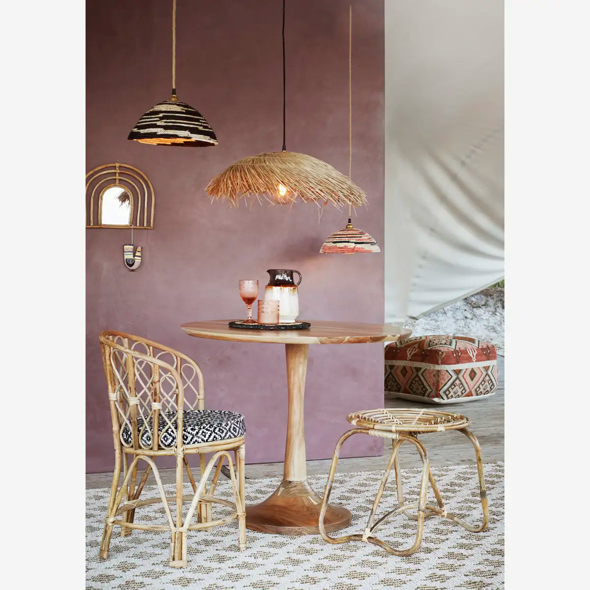 Bamboo chair w/ chair pad
