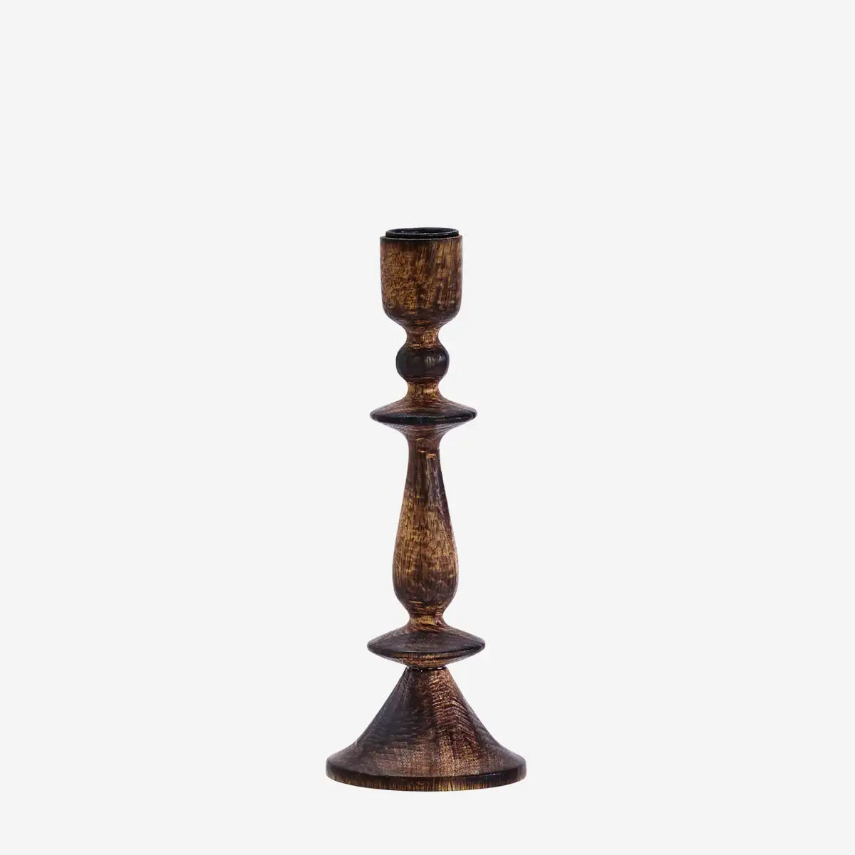 Wooden candle holder