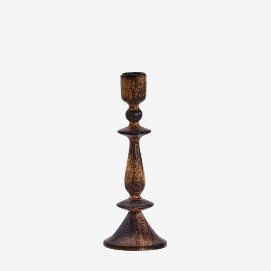Wooden candle holder