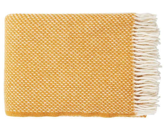 Deken Klippan Preppy Mustard