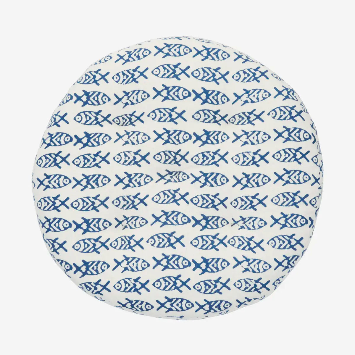 Round cotton chair pad fish