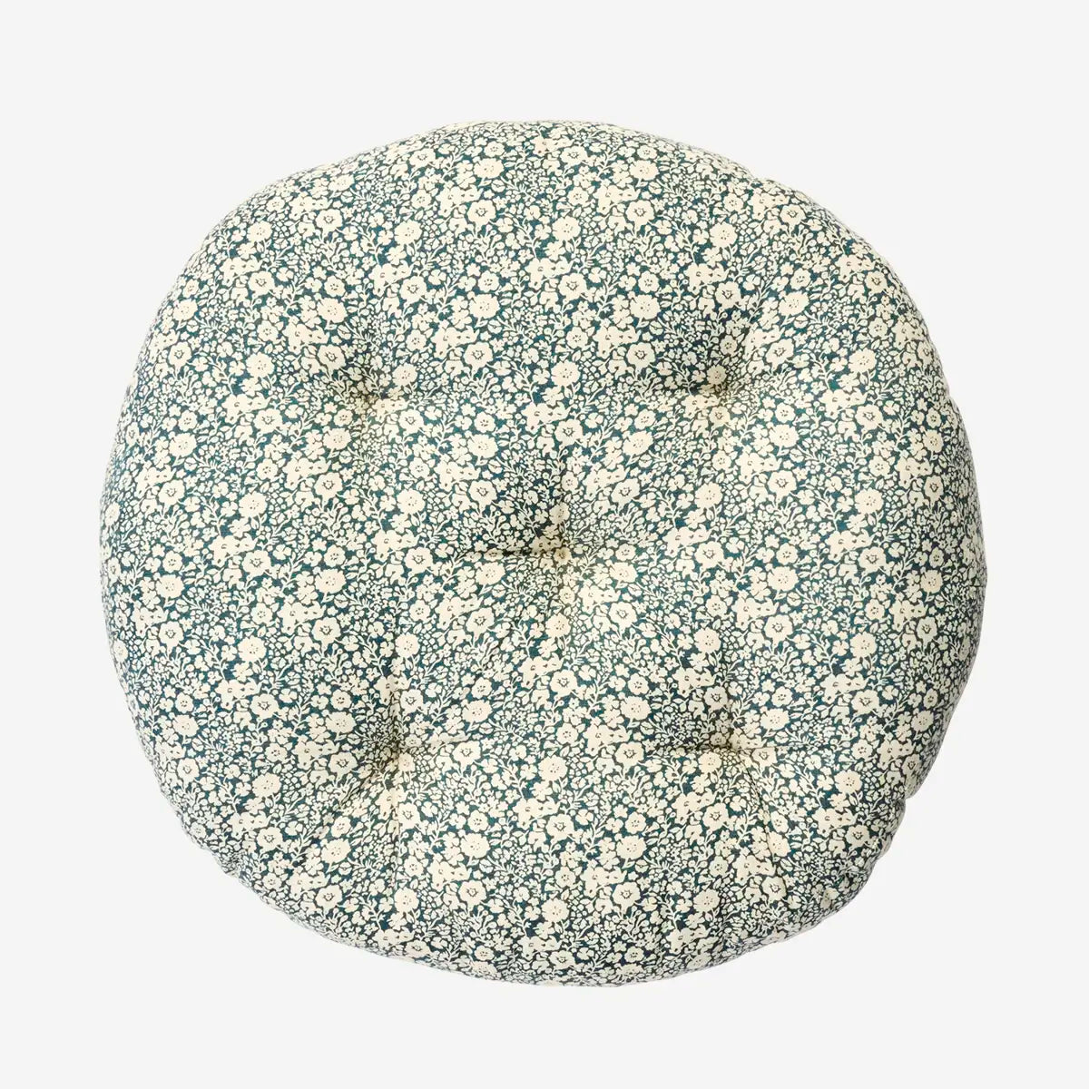 Round cotton chair pad flowers