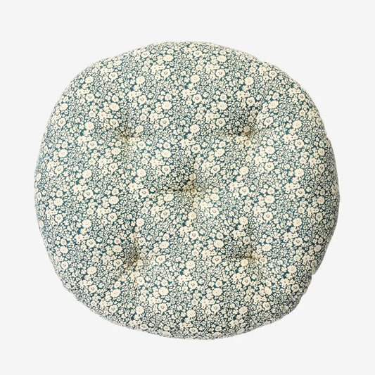 Round cotton chair pad flowers