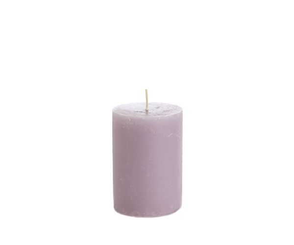 Rustieke stompkaars 7 x 10cm - verschillende kleuren