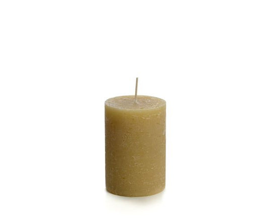 Rustieke stompkaars 7 x 10cm - verschillende kleuren