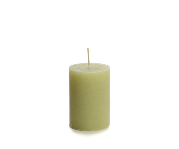 Rustieke stompkaars 7 x 10cm - verschillende kleuren