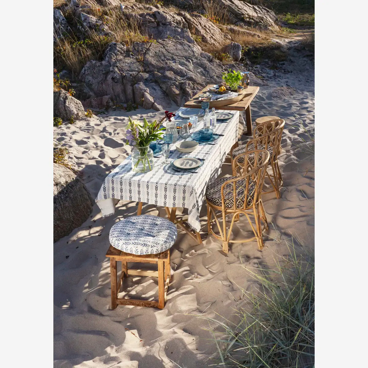 Printed cotton tablecloth 120*220
